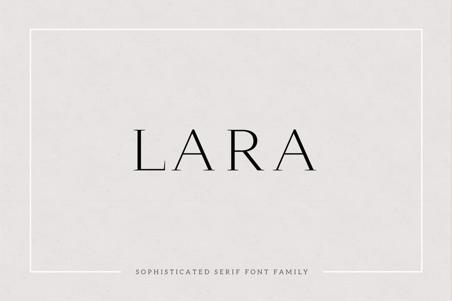 Шрифт Lara